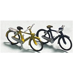 2 x 1950's Bicycles (2 different) Unpainted kit (OO Scale 1/176th)