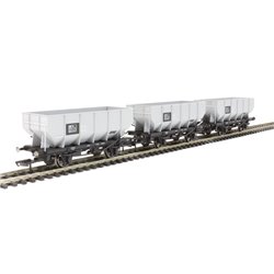 Pack of 3x 21 ton hoppers in BR grey