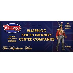 Waterloo British Infantry Centre Companies (x52) - 28mm