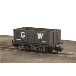 PECO N RTR 9ft 7 plank open wagon, GWR, grey