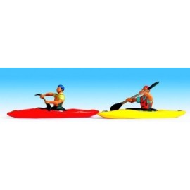 Set of two Kayaks (includes the boats and kayakers) 