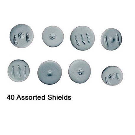 Spanish Round Shields (approx 40 per pack)