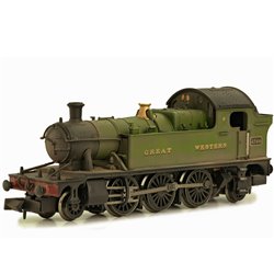 N Gauge Class 45xx 2-6-2 4566 in GWR green - weathered