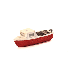 OO Gauge Motorboat (Red)