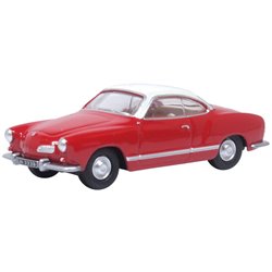 Henna Red and Pearl White VW Karmann Ghia