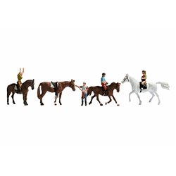 Riders & Horses - Equestrian set (4) 