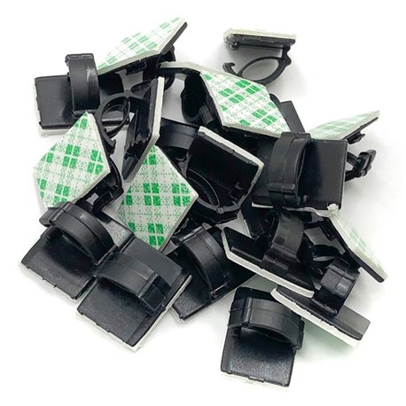 20 Self-adhesive cable clips