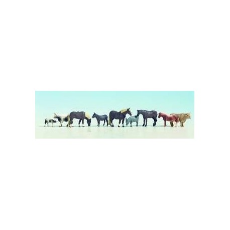 N Scale (1/148 - 1/160) Farm Animals(9) by Noch
