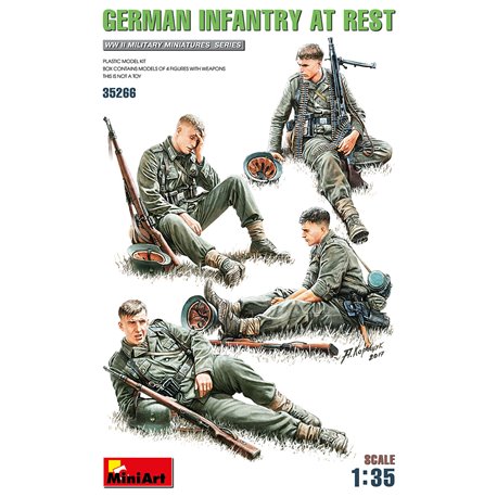 German Infantry at Rest - 1:35 scale kit