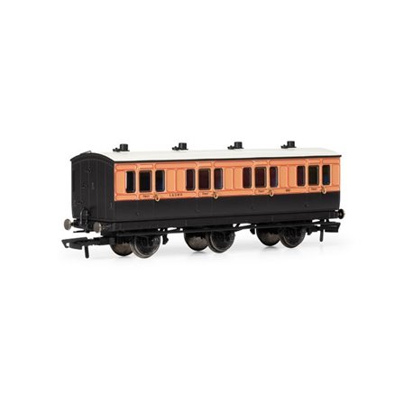 LSWR, 6 Wheel Coach, 1st Class, 490 - Era 2