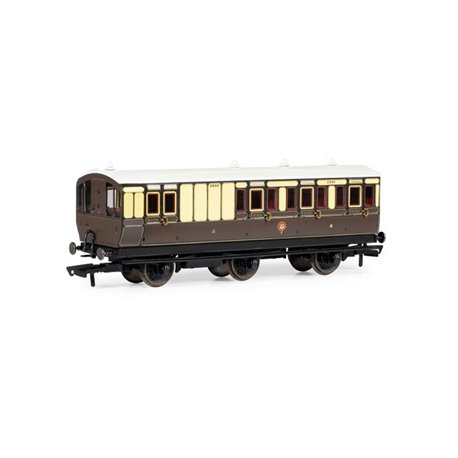 GWR, 6 Wheel Coach, 3rd Class, 2548 - Era 2/3