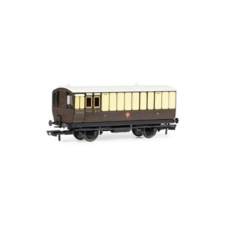 GWR, 4 Wheel Coach, Passenger Brake, 505 - Era 2/3