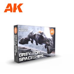 AK Interactive Set - Grey For Spaceships Set