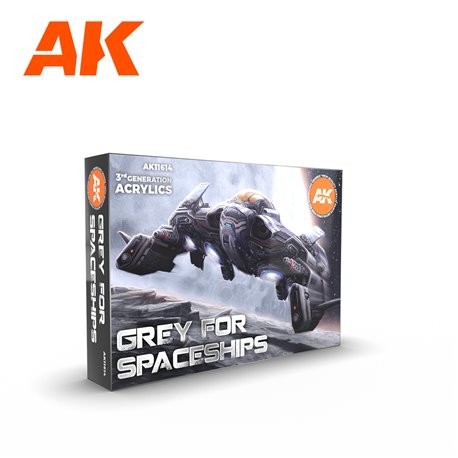 AK Interactive Set - Grey For Spaceships Set