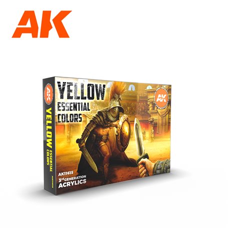 AK Interactive Set - Yellow Essential Colors 3Gen Set