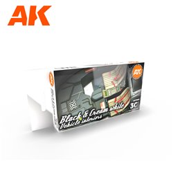 AK Interactive Set - BLACK INTERIOR AND CREAM WHITE
