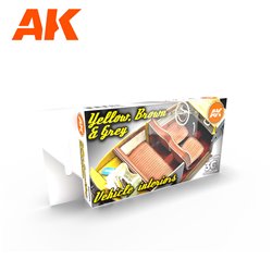 AK Interactive Set - GREY YELLOW BROWN INTERIORS