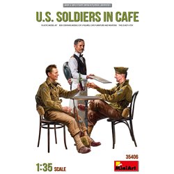 Miniart 1:35 - US Soldiers in Cafe