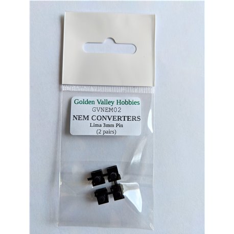 Conversion NEM pockets for Lima wagons with 3mm pin (2 pairs)