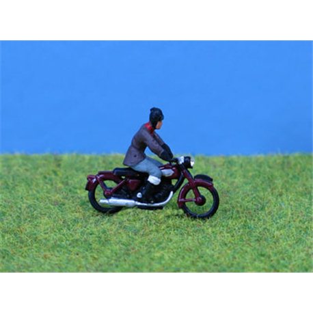 Motorcycle & Rider (OO Scale) Painted