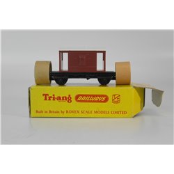 A Set of 3 Tri-ang TT Brake Vans . TT Gauge Used