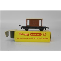 A Set of 3 Tri-ang TT Wagons/Van . TT Gauge USED