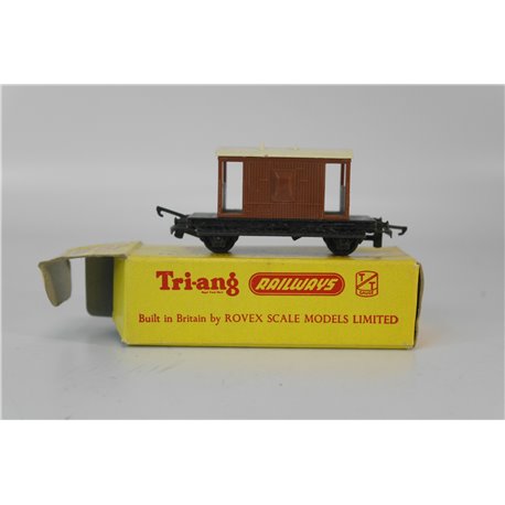 A Set of 3 Tri-ang TT Wagons/Van . TT Gauge USED