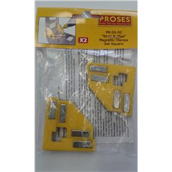 Snap & Glue Set Square (2 Magnetic Clamps w/8 Magnets)