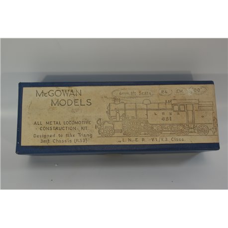 McGOWAN MODELS White Metal Locomotive Kit LNER 2-6-2 451 Class V1 V3 Including Chassis. OO Gauge USED