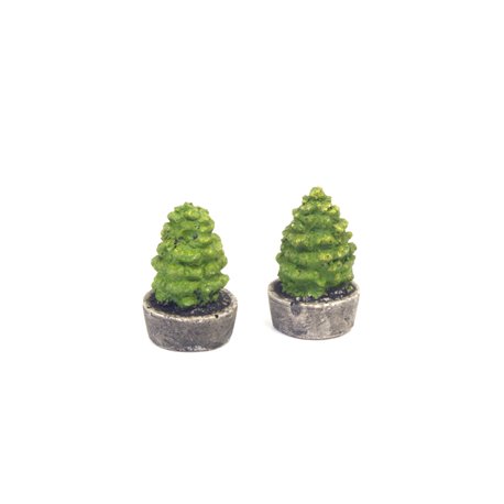2 TREES IN PLANTER
