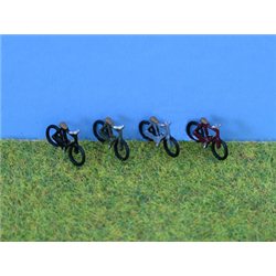N Gauge (1/148 - 1/160) Painted Bikes(4) by P&D Marsh