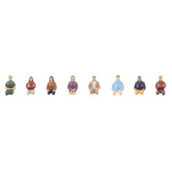 Seated People without legs - 8 figures set (pack 1)