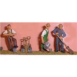 Painted Gardeners Dig/watering/sweeping