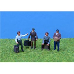 Painted People with Luggage