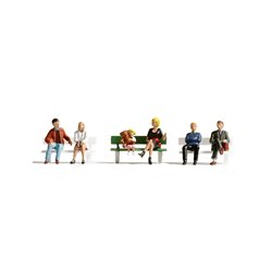 Seated People (6) and bench figures set