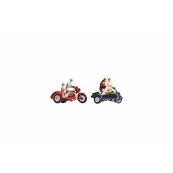Motorcyclists (2x2) figures set