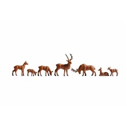 Deer (7) figures set