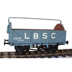 LBSC/SR 5 planks Open Wagon OO unpainted plastic kit