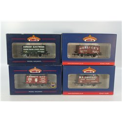 A Set of Four Bachmann Private Owners Wagons. OO Gauge USED