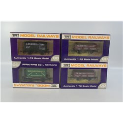 A set of Four Hampshire Wagons from Wessex wagons / Dapol. OO Gauge USED