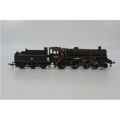 Hornby R2714 BR 4-6-0 Standard Class 4 7505 in BR Black. OO Gauge USED