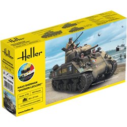 Heller 1:72 Gift Set - M4A2 Sherman "Division Leclerc"