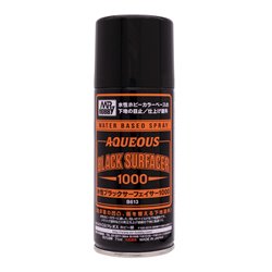 B-613 Mr Aqueous Black Surfacer 1000 Spray - 170ml