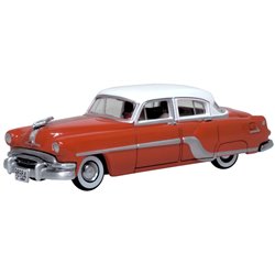 Coral Red/Winter White Pontiac Chieftain 4 Door 1954