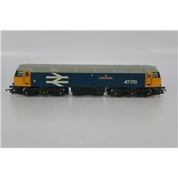 Hornby R307A Class 47 47170 'County Of Norfolk' in BR Blue with large logo. OO Gauge USED