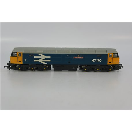 Hornby R307A Class 47 47170 'County Of Norfolk' in BR Blue with large logo. OO Gauge USED
