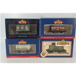 A Set of Four Bachmann Private Owner Wagons .OO Gauge USED