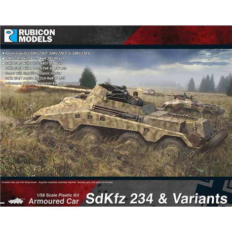 SdKfz 234 & Variants - 1:56 scale model kit