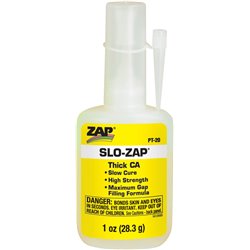 SLO-ZAP Adhesive and Glue (White, Yellow)