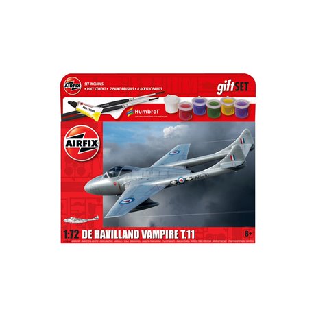 Hanging Gift Set - de Havilland Vampire T 11 - 1:72 scale model kit